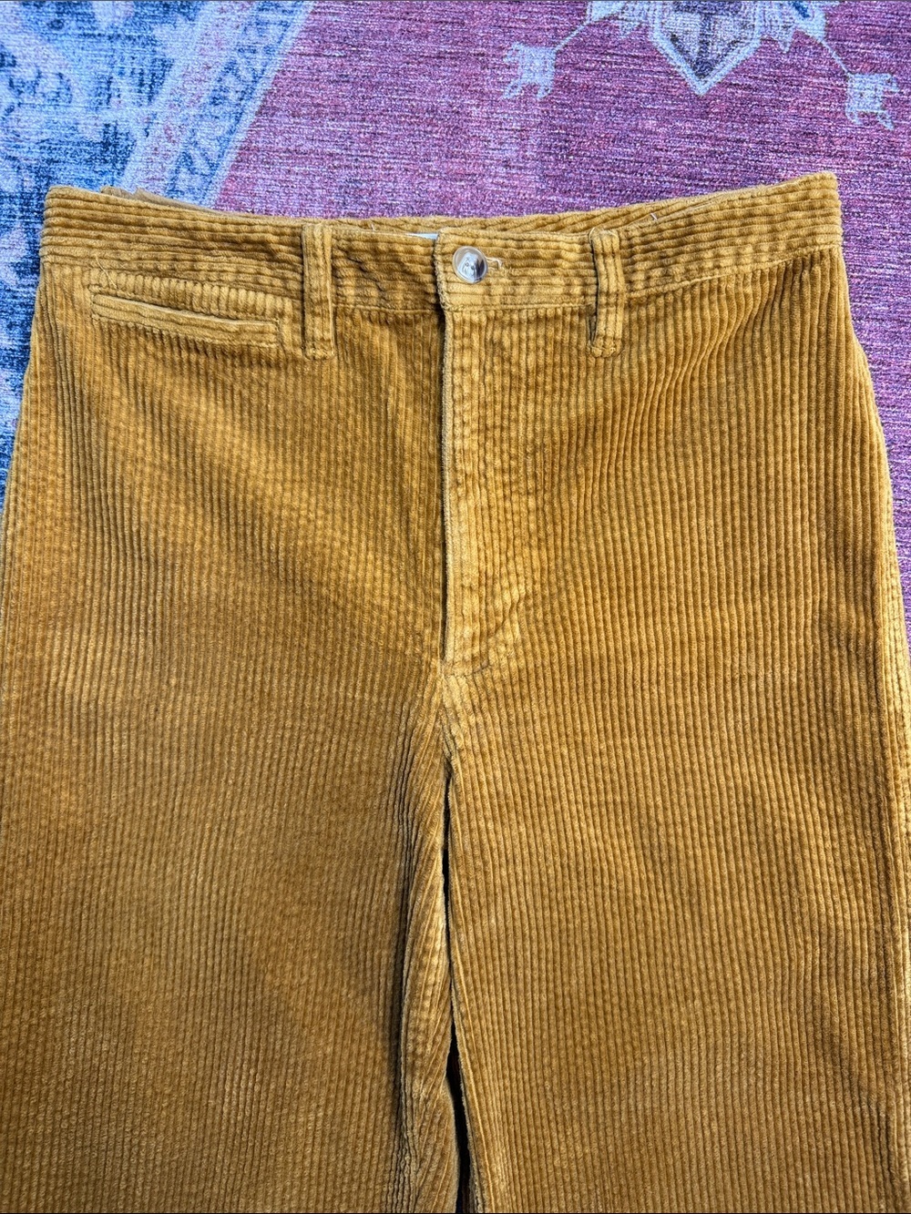 MADEWELL Slim Emmett Wide-Leg Crop Corduroy Pants Size 28 - Picture 4 of 15